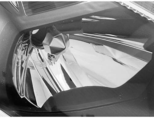 Replacement Headlights Headlamps Black Compatible with 2007-2011 Versa/2012 Versa Hatchback
