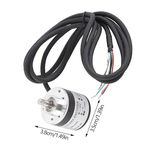 Incremental Encoder,Rotary Encoder, Drehgeber Encoder,drehencoder 600p/r 5v-24v Ab 2 Phasen Welle 6mm Inkrementalgeber Optischer Drehgeber Zur Messung Der Drehzahl