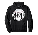 Baseball Gigi Baseball Fan Proud Baseball Grandma Gigi Pullover Hoodie