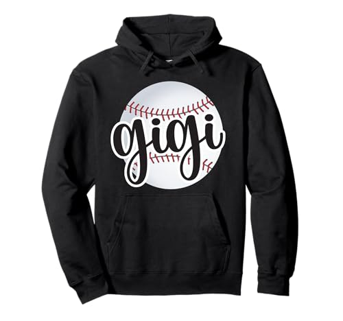 Baseball Gigi Baseball Fan Proud Baseball Grandma Gigi Pullover Hoodie