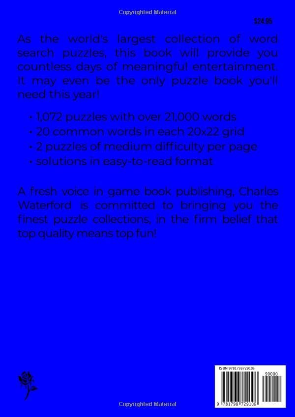 The WORLD'S BIGGEST Word Search Book: 1,072 Puzzles (Volume 2)