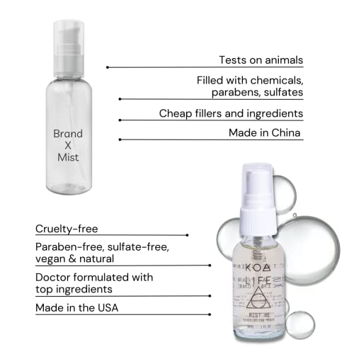 Koa Life Mist Me Face Toner, Hypoallergenic, Quick-Absorbing Skin-Purifying, Cleanse & Recondition Skin, Non-Comedogenic, Anti-Aging With Witch Hazel And Eucalyptus Face Spray, 1 Fl Oz #TOP2