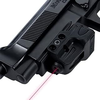 KNINE OUTDOORS Handgun Red Laser Sight Compact with Picatinny Rail Mount, USB Rechargeable Battery with 5mW Output