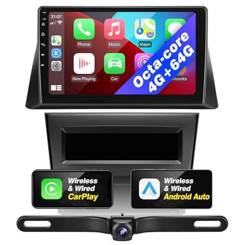 SizxNanv for Accord 8th 2008-2011 Radio Compatible with Wireless Carplay Android Auto,8Core 4+64GB Head Unit Car Stereo Bluetooth Navigation GPS WiFi FM AM Multimedia Player Backup Camera Touchscreen