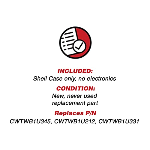 Keylessoption Just The Case Keyless Entry Remote Key Fob Shell Replacement - Black #TOP2