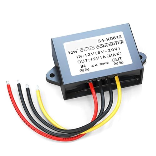 ZVZHGXDX 12V - 1A - 30A DC�d�����M�����[�^�R���o�[�^�[ 6-20V �ԗ����~�� 1��(6-20vto12V1Alargeplastic)