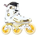 LDGF Inline Skates Verstellbare Rolle Geschwindigkeit Inline-Skates 3x100mm Oder 4x76 / 80mm-Räder High Knöchel-Rollschuhe Professionelle Skating-Schuhe Free Skating Kompletter Schutz