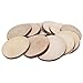 Circulos de Madera Natural (100 Piezas) - Rodajas de Madera Discos de...