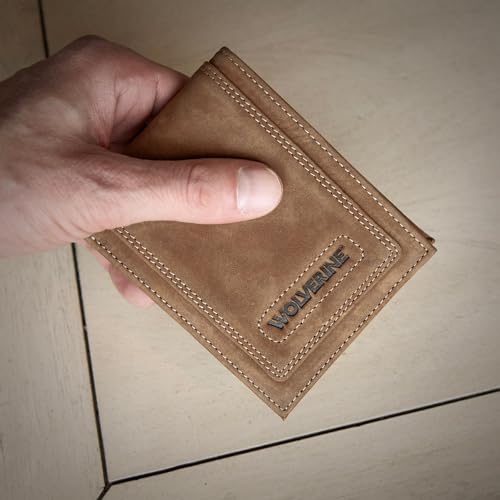 Wolverine Rigger portefeuille à 2 volets marron taille unique petit format bifold - 5