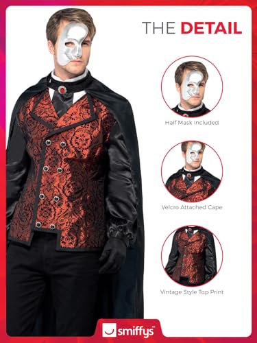 Smiffys Dark Opera Masquerade Costume - Thumbnail 5