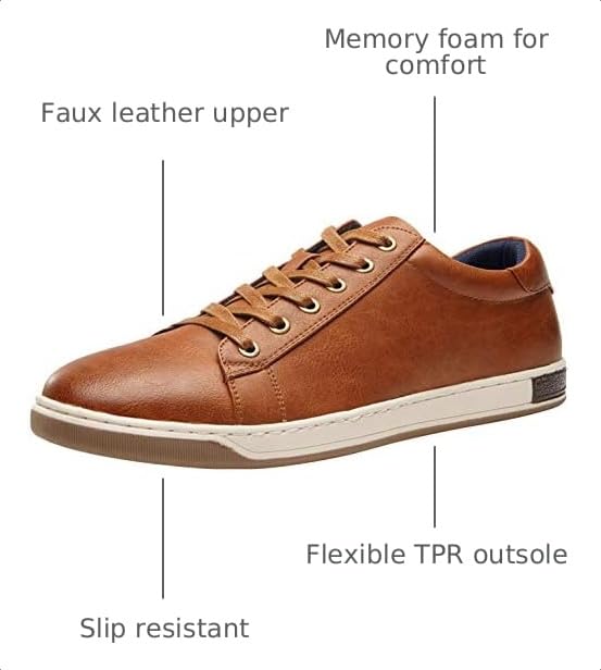 Image of Jousen Men's Casual Shoes Dress Sneakers