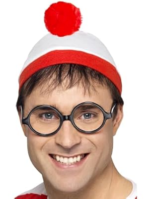 Smiffys Kit instantáneo ¿Dónde está Wally?, Rojo y blanco, con gorro y gafas Halloween, Carnaval | Ya disponible en tu tienda friki favorita! En mundofriki.es! Smiffys Kit instantáneo ¿Dónde está Wally?, Rojo y blanco, con gorro y gafas Halloween, Carnaval | Ya disponible en tu tienda friki favorita! En mundofriki.es!