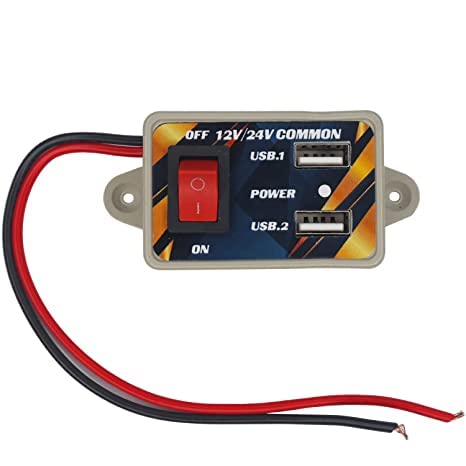 QBM12V to 5V DC Converter with 2 USB Jacks for Mobile Charging Application (Pack of 1)-image-31