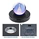 SWTHM Rotatable Round LED Lights Display Base, 11,5 cm Black Display Pedestal, Type C & Battery Charging, 8 Light Modes Round Multicolor Light Base for Clear Crystal Glass Resin Crafts
