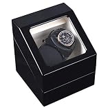 MUSUMI Watch Storage Box Caja De Reloj Caja De Reloj Mecánica Simple Balancín Automático Caja De Bobinado Giratorio Caja De Reloj Reloj De Cuerda Simple Fashion (White)