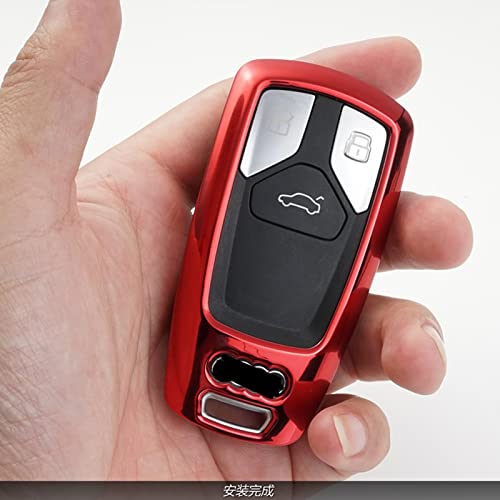 Chave de liga de zinco inteligente chaveiro para carro, apto para Audi A4 Allroad B9 Q5 Q7 TT TTS 4M
