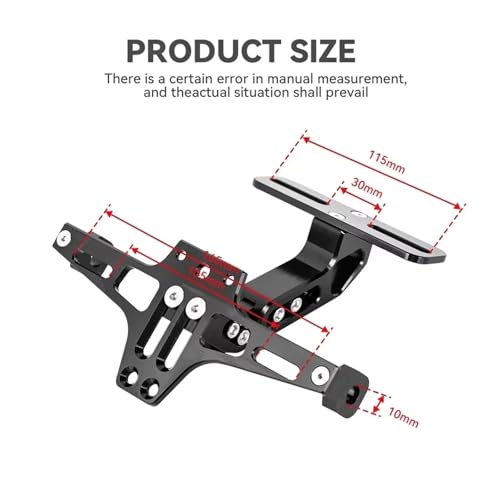 Support de plaque d'immatriculation DRZ 400 et DL1000 arrière