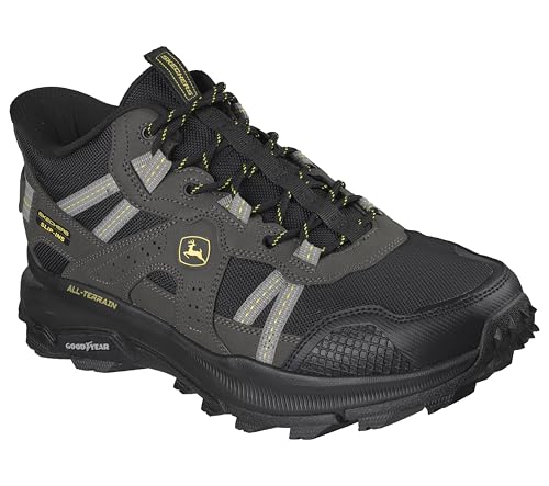 Skechers Men's John Deer Mid Top Equalizer 5.0 Row Crop Trail Inspired Work Hands Free Slip Ins Hiking Shoe, BBK, 10