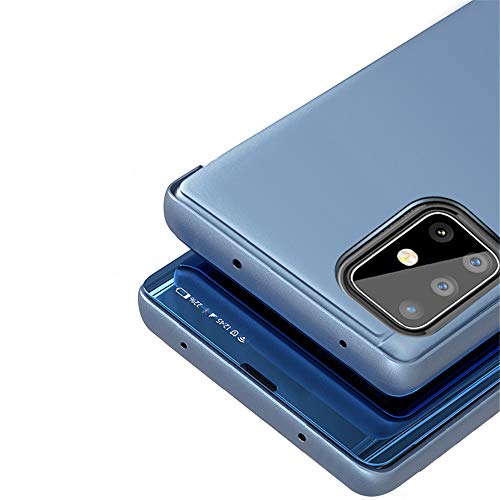 Capa flip XYX para Samsung A71 5G, ultra fina, transparente, S-View, capa espelhada de proteção tota