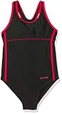 etirel Mädchen Schwimmanzug Alyssee JRS Badeanzug, Black/Rose Li, 116