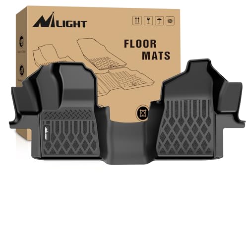 Nilight TPE Floor Mats for Ford Transit 150 250 350 350HD w/Carpet Flooring (No for Connect) 2015 2016 2017 2018 2019 2020 2021 All Weather Custom Fit Heavy Duty Floor Liners