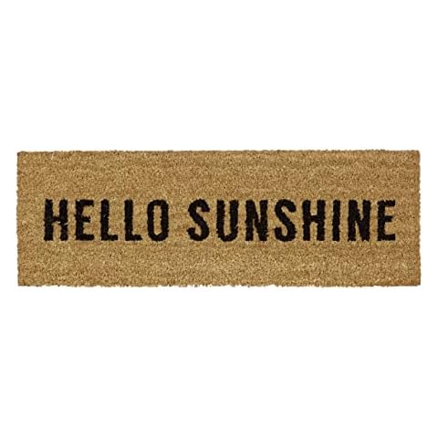 Relaxdays "Hello Sunshine" Narrow Doormat Cover