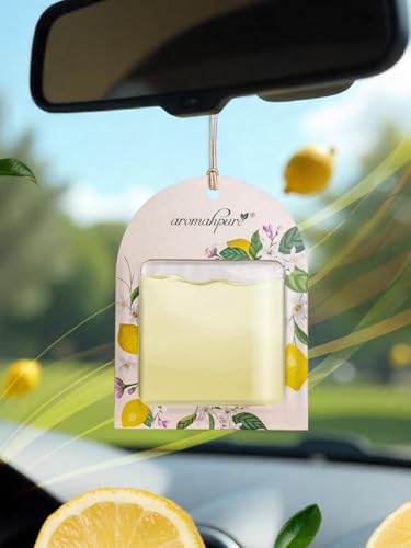 Image of Aromahpure Gel Wink Hanging Car Perfume - Lavender, Lemon, Musk | Pack of 3 | Long-Lasting Gel Based Car Air Freshener | Car Accessories | Last Up to 30 Days