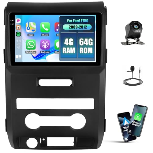 Android 15 4G+64G �t�H�[�hF150 2009 2010 2011 2012�J�[�X�e���I ���C�����XCarPlay Android Auto�A9�C���`�^�b�`�X�N���[��Android�J�[���W�I�ABluetooth 5.0 EQ WiFi GP