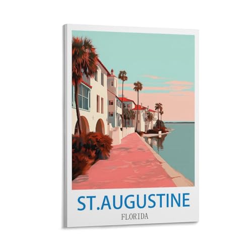 Peintures sur toile vintage St.augustine pour habiller un mur vide