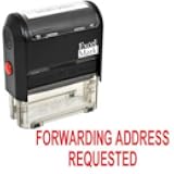 Forwarding Address Requested Self Inking Rubber Stamp - Red Ink (42A1539WEB-R)