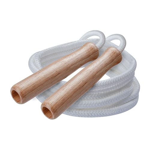 Champion-Sports-SR-Series-Classic-Nylon-Jump-Rope-with-Wood-Handles-Multiple-Lengths