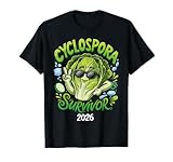 Cyclospora Survivor 2026 Funny Lettuce Parasite Cyclosporias T-Shirt