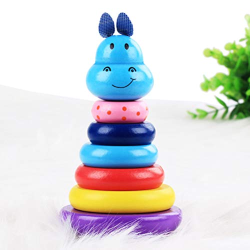 Toyvian Blocos de Equilíbrio de Torre de Empilhamento de Madeira Brinquedos para Empilhamento de Bri