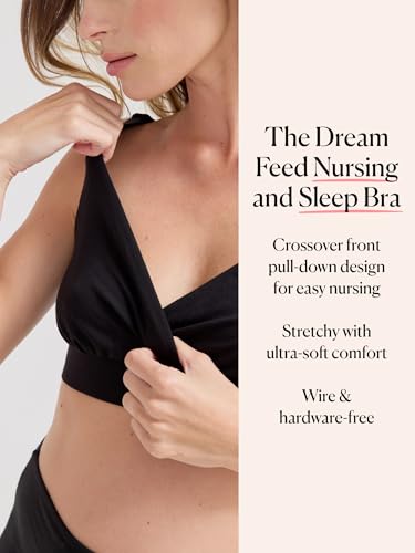 Image of HATCH The Dream Feed Nursing & Sleep Bra, Stretchy & Wireless with Crossover Pull-Down Design for Breastfeeding