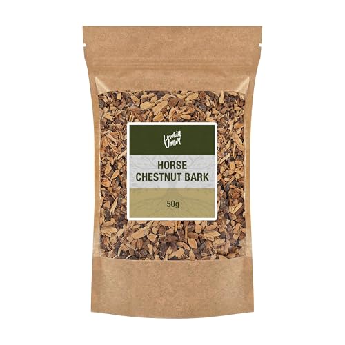 Lowhill Valley Horse Chestnut Bark – Cut Bark 100% Pure Aesculus Hippocastanum for Herbal Tea, Non-GMO, Natural, Hand-Packed – Embrace the Power of Nature – 50g