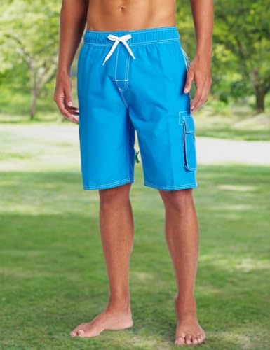 Image of Kanu Surf Men's Big Viper Extended Size Stripe Swim Trunk