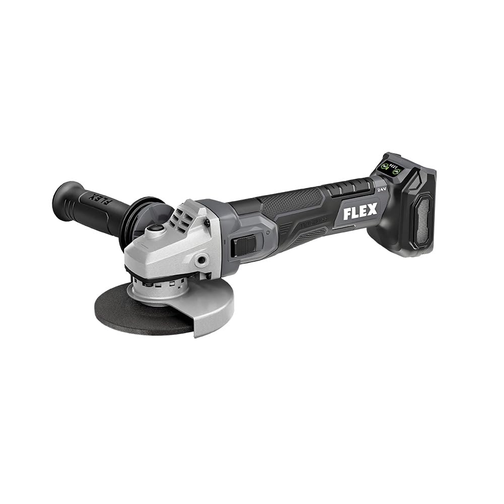 FLEX24V Brushless Cordless 5-Inch 10,000 RPM Variable Speed Side Switch Angle Grinder Tool Only, Battery and Charger Not Included - FX3181A-Z