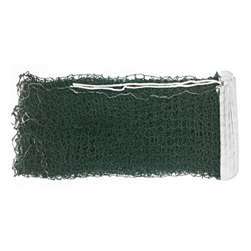 Aoneky Red de Bádminton - 610×80cm, Malla Trenzada de Nylon, Red de Reemplazo para Tenis Voleibol Bádminton, Portátil Plegable Ajustable, Accesorios de Deportes al Aire Libre, Rojo/Verde (Sin Soporte)
