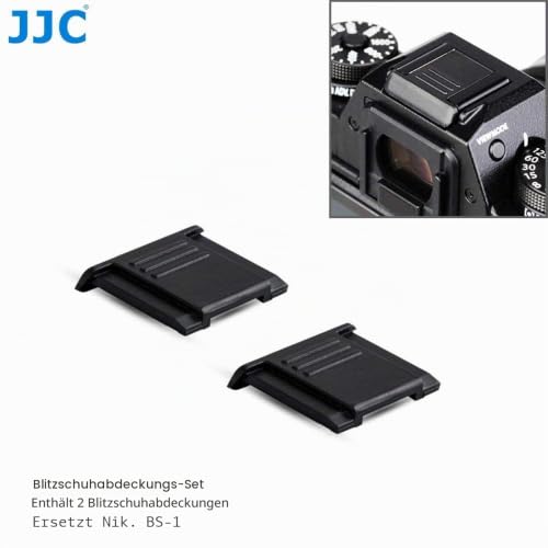 JJC Blitzschuhabdeckung für Nikon, Panasonic, Olympus etc. SLR & Mirrorless Kameras mit Standard ISO Hot Schuh (2 Stück pro Pack)