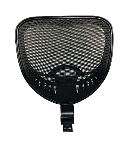 Image of GOYALSON Office Visitor revolving Boom Chair Back with headrest Spare Parts Accessories Smile Jali Model Chair Net Back with nut Bolts and Key Easily fit to Every Chair (Smile Back)