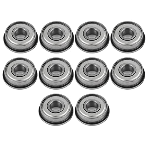 10Pcs Miniature 8Mm Flanged Bearings 608 Brida Steel Bearings F608Z Shielded Steel Flanged Miniature Ball Bearings #TOP6