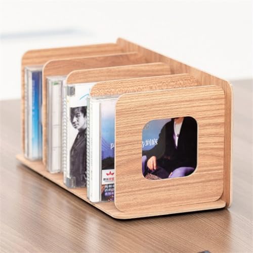 Almacenamiento de madera estante para CD DVD y discos de vídeo 2