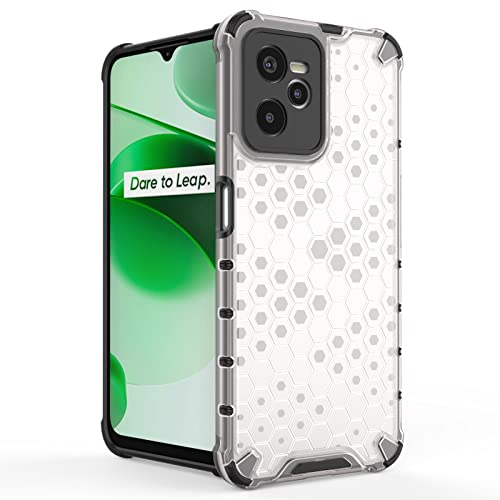 Image of Glasgow Back Case Cover Compatible with Realme C35 (Stylish Design) - Transparent