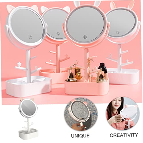 Espejo de maquillaje de mesa LIFKOME con dimmer LED y giro 360° miniatura 7