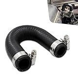 Zosgrew Car Heater Core Cross Cooling Water Bypass Hose, U-shaped Jumper Adapter Connector Rubber Hose with Clips, Replace for # OEM #551699, for Chevrolet GM Pontiac LSX LS1 LS2 LS3 LS6 LS7 (Black)