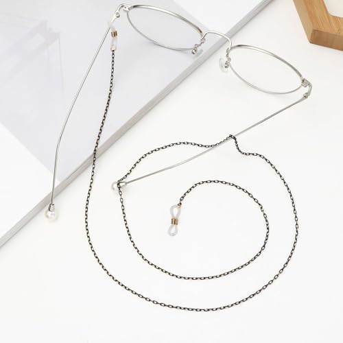 Image of 20 Pcs Eyeglass Chain Ends Anti Slip Silicone Connector, Adjustable Rubber Spectacle End Connectors for Eyeglasses