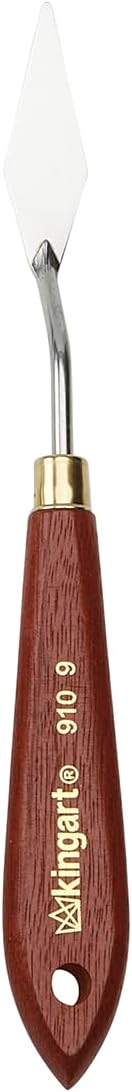 KINGART Short Taper TROWEL PALETTE KNIFE and Painting Tool for Scraping, Mixing and Painting with Oil and Acrylic Paints