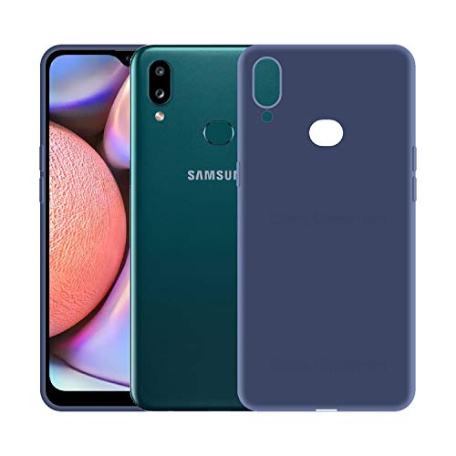 Image of Case Creation Luxurious OG Series for Samsung Galaxy A10s Case Cover,Anti-Dirty Slim Case Frosted Matte Cute Candy TPU Raised Bezel (Splash of Color) Back Cover for Samsung A10s -Navy Blue