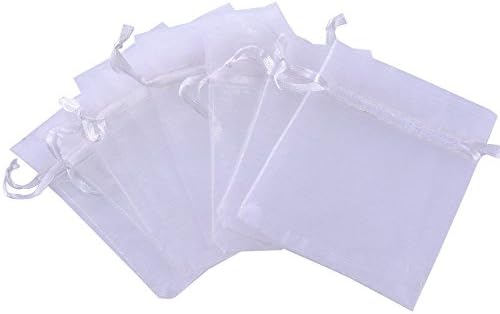 Rina's Garden Organza Favor Bags - 3"x4" - White Color - Pk of 120
