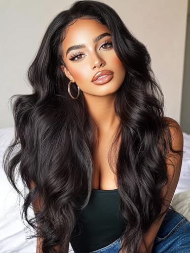 KLAIYI HD ���A���X�J���v �E�B�b�O 13x4 ���[�X �t�����g�l�� �E�B�b�O ���[�X �{�f�B�E�F�[�u �t�F�C�X�t���[�~���O�t�� �J�[�e���O�� Pre Everything �O���[���X 3S Wear and Go �v���J�b�g ���[�X �v���E�ݎ��
